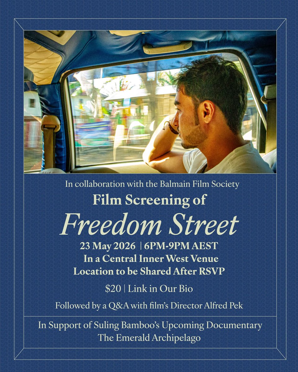 FreedomStreetD1's tweet photo. 🇦🇺 Support @Alfredozindo at a special screening of our multi-award-winning documentary, 🎥

Witness the human cost of Australia’s border protection policies through the stories refugees stranded in Indonesia 🌏

🎟️ RSVP: https://t.co/FyZCsYpWOK

💰 Donate: https://t.co/YoF968Xopf https://t.co/m2Ds6ITL3T