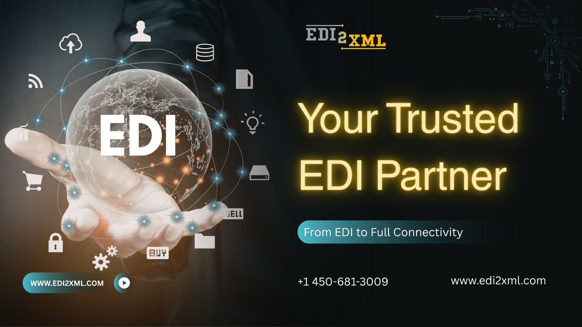 edi2xml's tweet photo. Reliable EDI Solutions You Can Trust
Managed EDI Services • API Integrations • System Connectivity
Learn More at https://t.co/aBBLUJUygi
#EDI #EDIprovider #EDIintegration #X12 https://t.co/JQBHmjna61