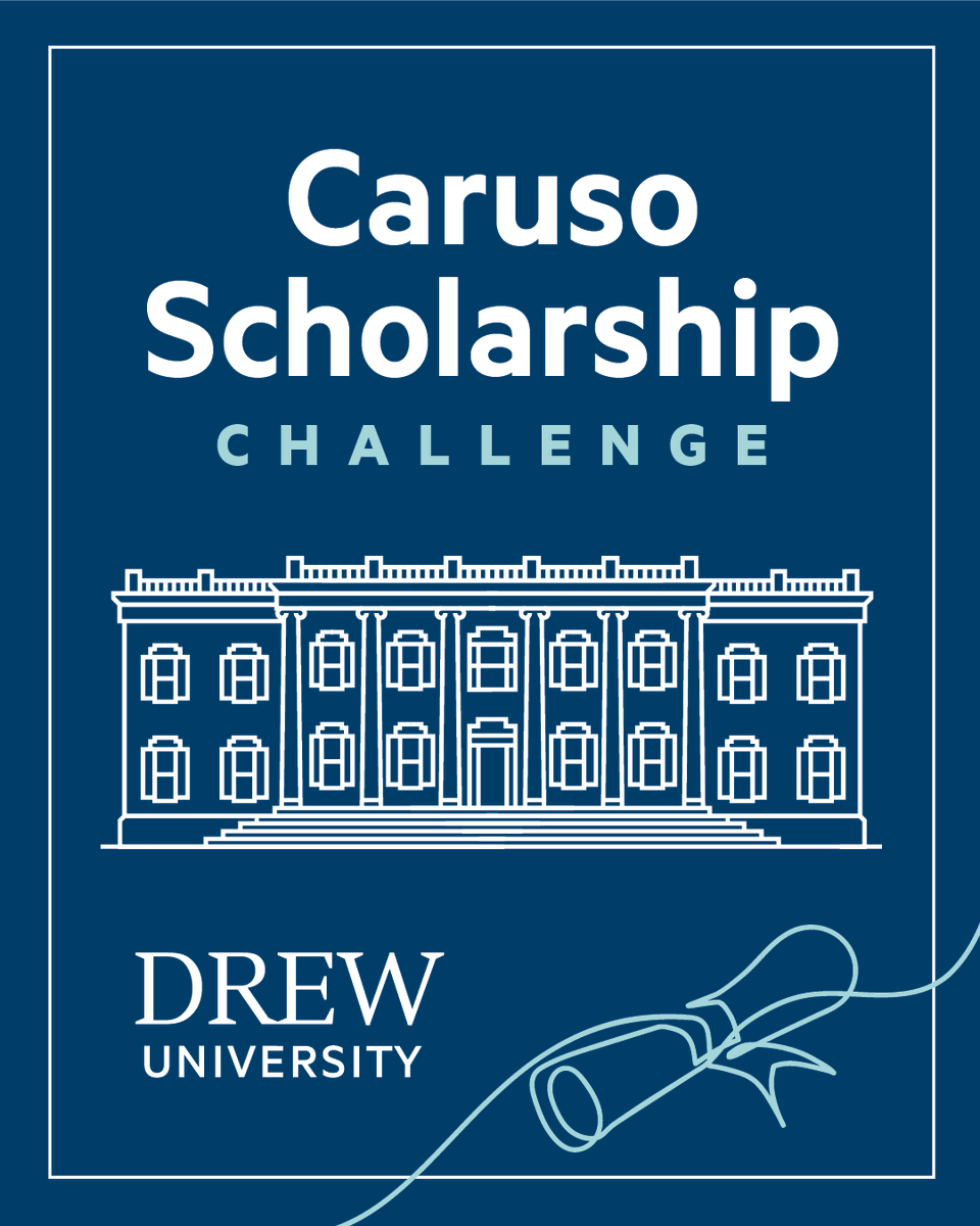 DrewUniversity's tweet photo. We’re more than 80% of the way toward reaching the $50,000 Caruso Scholarship Challenge goal!

Matching funds are still available, but time is running out to multiply your impact for Drew students.

Act now while the match remains: https://t.co/tOj38uTBZT https://t.co/J4qzLw2Kto