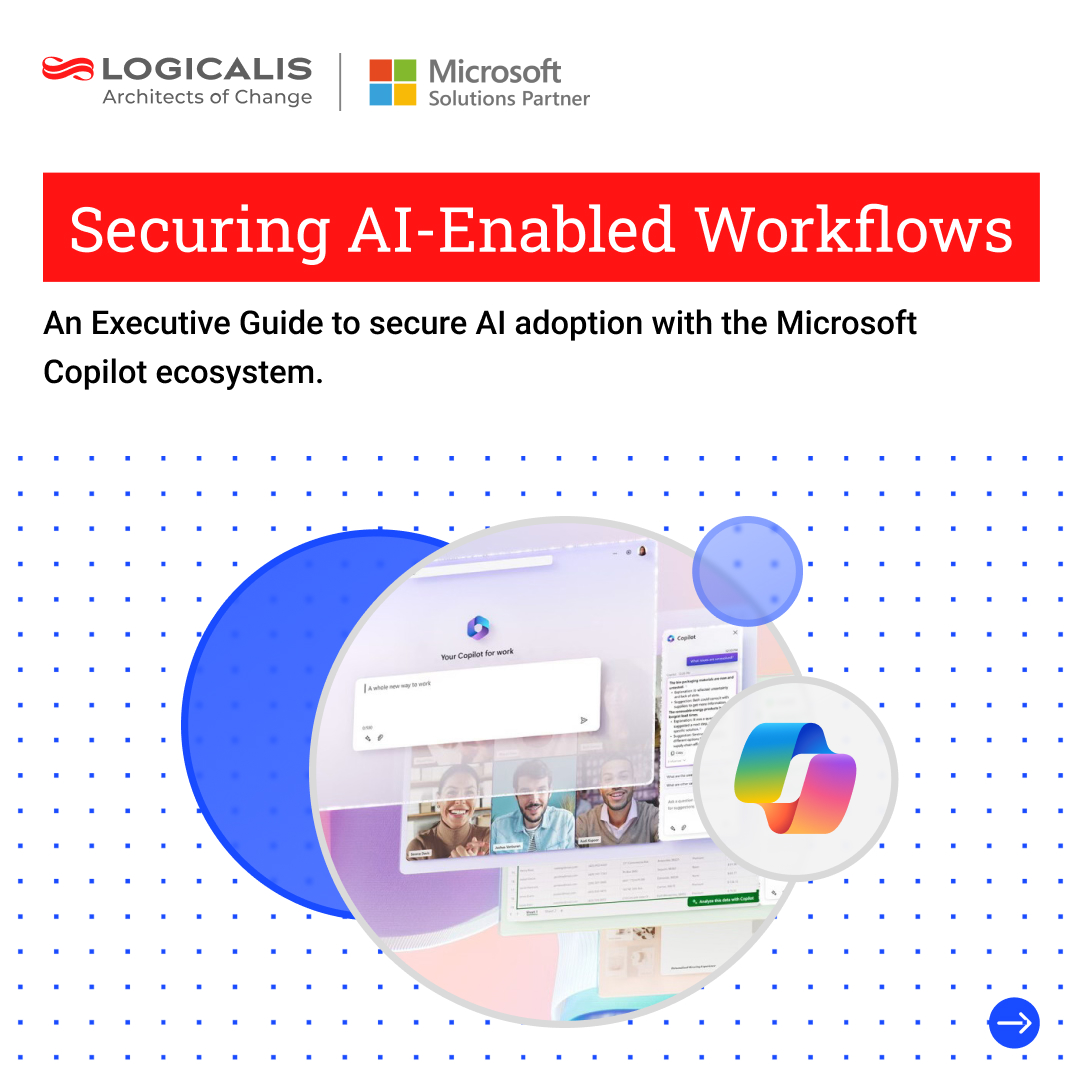 LogicalisUS's tweet photo. To scale AI workflows safely, organizations need an integrated model that secures the entire enterprise software ecosystem. In this executive guide, we explore how teams can use Microsoft Copilot to govern, secure, and manage AI across the organization. https://t.co/6jmO11pacT https://t.co/JzmVM67JwB