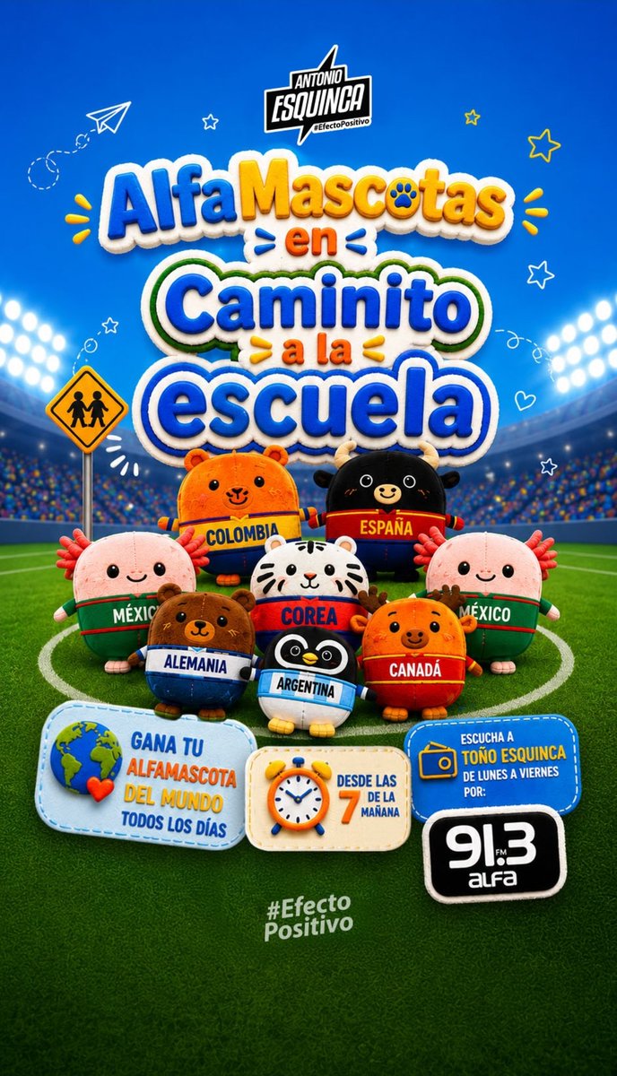 aesquinca's tweet photo. Voy a estar regalando #AlfaMascotasDelMundo 🐾✨

¿La única forma de ganar la tuya?
Muy sencillo: escucha el único #CaminitoALaEscuela, el de @alfa913fm 📻
Ahí, en #DondeTodoNace, te dire cómo puedes hacerte de la tuya.

#EfectoPositivo #AntonioEsquinca https://t.co/Mw03DxPFTs