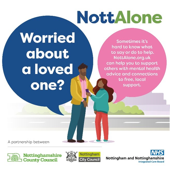 broxtowebc's tweet photo. 💭 Worried about someone’s mental health?

The #NottAlone website is packed with information which can help you to support the people you care about, as well as links to local, free support services in Notts.

➡️ https://t.co/9uHE2Vp6sC

@NottAlone1 https://t.co/SMwzCPf9XD