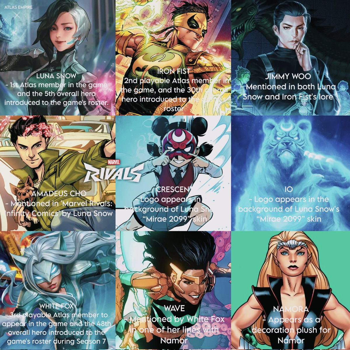 🗺️ • There are currently 9 confirmed Agents of Atlas members existing ...