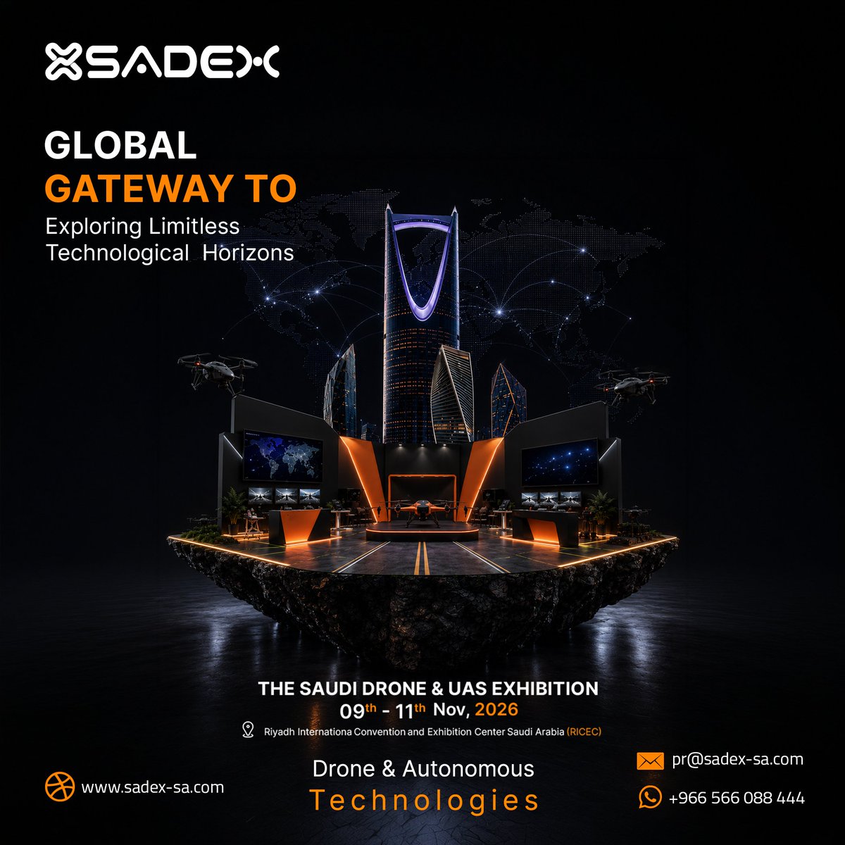 SADEX_SA1's tweet photo. SADEX 2026 opens the door to a world of limitless technological horizons, where innovation, connectivity, and advanced autonomous solutions redefine the future of industries. https://t.co/mDYsD8xgEG