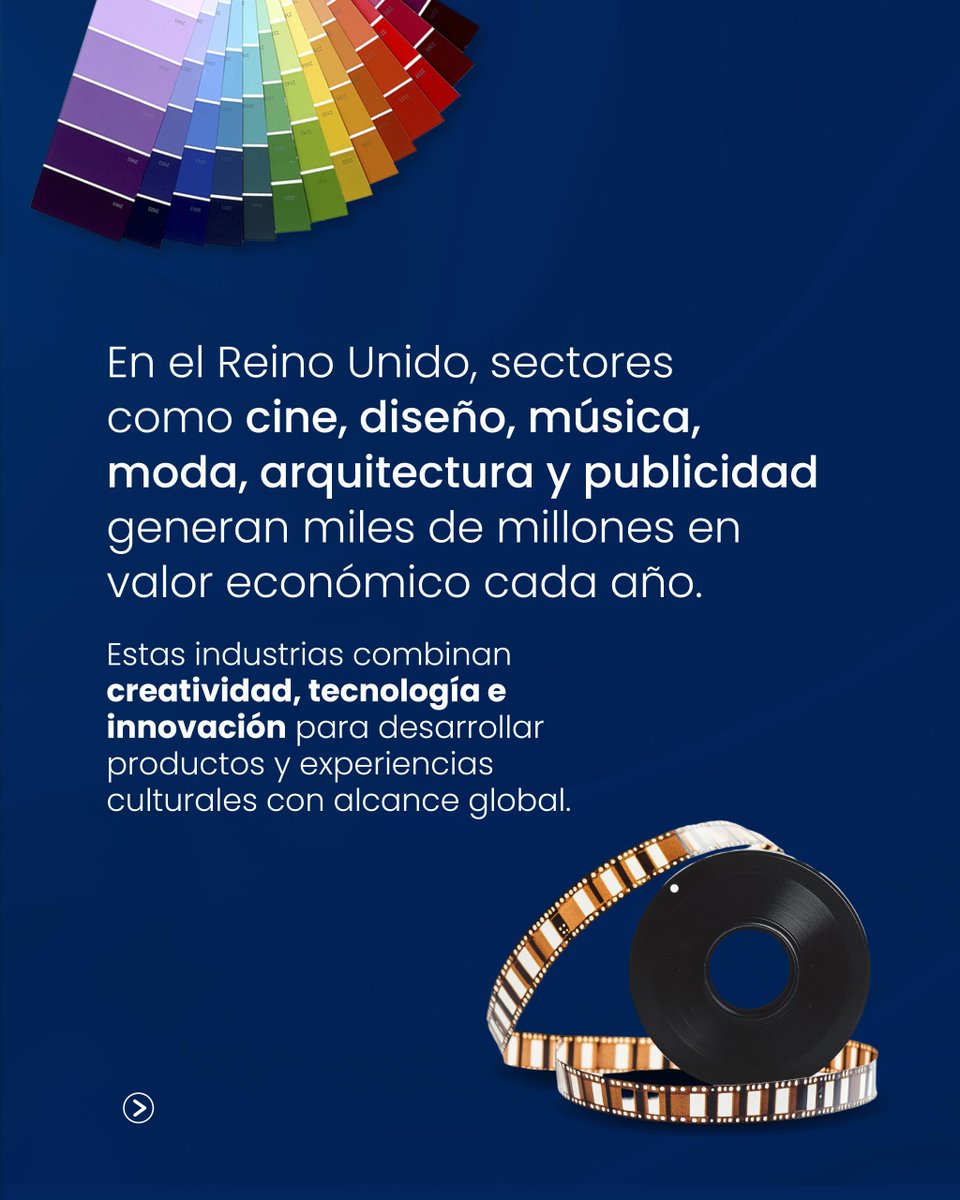 BritchamDR's tweet photo. Las industrias creativas continúan posicionándose como motores estratégicos de crecimiento económico e innovación. Sectores como diseño, publicidad, música, cine y arquitectura generan valor económico mientras impulsan nuevas formas de conectar creatividad y  tecnología https://t.co/KrWcmtcXs6