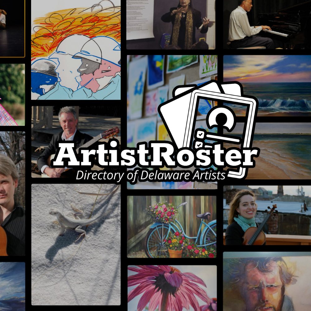 ArtsDelaware's tweet photo. Your work deserves to be seen! The Delaware Artist Roster is a public directory designed to connect Delaware artists with people looking for performances, workshops, commissions, collaborations, and other more.

Create/update your roster profile today at https://t.co/iW1i1G7NCE https://t.co/TOX0E6OwYg