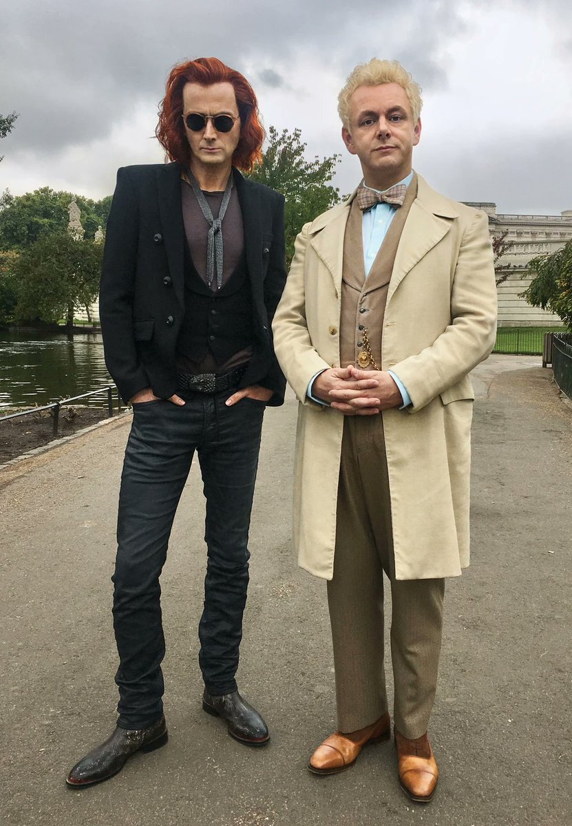 Imjustfuckedup's tweet photo. Seven years on, the adventure has come to an end. Thank you for this journey and for all the love you’ve poured into this show, we couldn’t have asked for better Aziraphale and Crowley♥ https://t.co/WoWOxoqf8f
