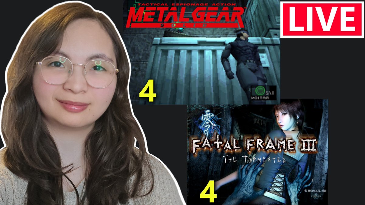 TheNekotomic's tweet photo. LIVE now! Finishing MGS 1 today then continuing Fatal Frame 3
TWITCH - https://t.co/pApeYKhrKw
YOUTUBE - https://t.co/3d7QxvzmCw

#metalgearsolid #fatalframe3 #gaming #streamer https://t.co/G67heE3JT5