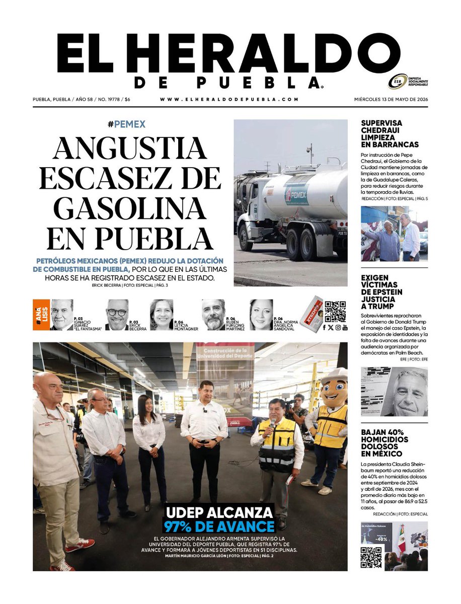 El Heraldo de Puebla tweet media