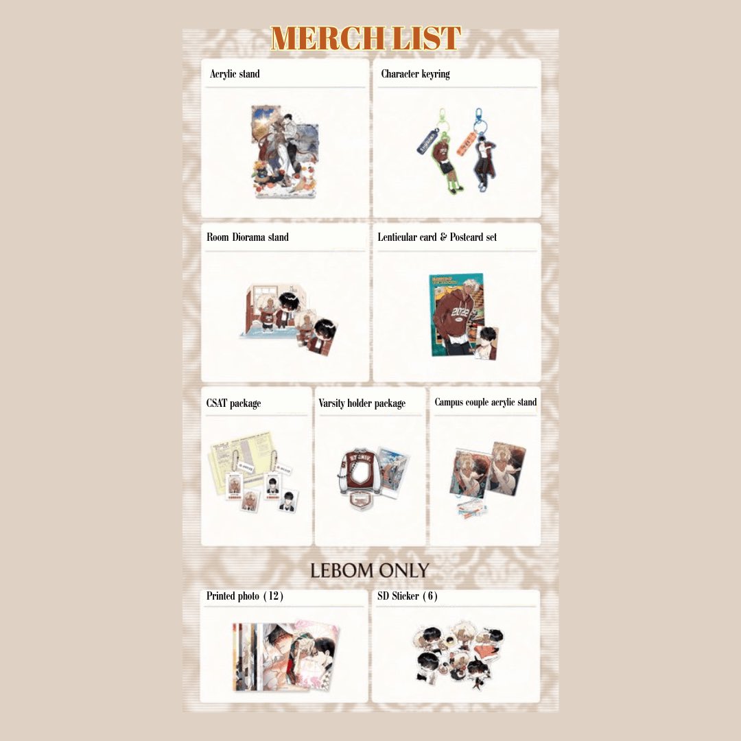 Blossoms of the White Night new Lebom merch release ! 📌To order