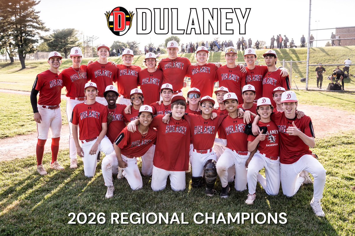 DulaneyBaseball's tweet photo. Lions are back to back region champs!

Lions: 10
Parkville: 3

Frick: 4.0IP W 5H 1R 0BB 4SO 2-4 
L. Park: 2-4 3RBI 2R 
Rich: 1-3 3RBI R SF 
Lamont: 2-3 2RBI R 
Townsend: 2-4 R 3.0IP 
D. Park: 1-2 BB 3R 2B https://t.co/4fkZhjbyV9