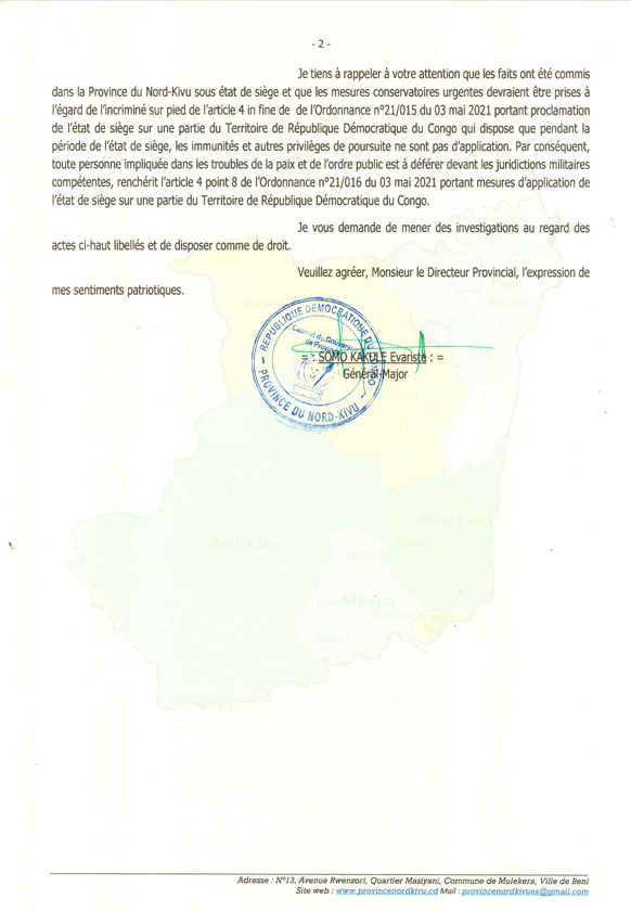 MentorOfficiel's tweet photo. Comme le régime se sert de la guerre pour se maintenir au pouvoir, les députés, à leur tour, entretiennent des groupes armés pour assurer leur survie politique, sous les ailes du même régime.
Depuis des années, chaque fois que la population dénonce les liens obscurs entre certains politiciens et les groupes armés qui massacrent les populations au North Kivu et en Ituri, les propagandistes du régime répondent toujours par les mêmes méthodes : insultes, intimidation, diversion et fanatisme politique. Jamais d’arguments sérieux, jamais d’enquêtes transparentes, jamais de démentis crédibles. Comme si le vacarme médiatique pouvait cacher éternellement la pourriture qui ronge certains réseaux du pouvoir.
Aujourd’hui, la lettre du gouverneur du @GouvNordKivu demandant à l'ANR des investigations sur le député @MbinduleC du parti présidentiel @udps_tshisekedi concernant ses liens avec des groupes armés actifs à Butembo et dans ses environs vient brutalement confirmer ce que beaucoup soupçonnaient déjà : dans ce système, certains acteurs politiques semblent entretenir le désordre, instrumentaliser l’insécurité et utiliser les groupes armés comme outils de pression politique et de survie au sein du régime et cela sous la protection du même régime.
La guerre n’est plus seulement une tragédie nationale ; elle devient pour certains une ressource politique et un moyen de conserver influence, protection et privilèges.
Il faudra avoir le courage de dire que certains hommes au pouvoir ne sont pas simplement incapables de mettre fin à l’insécurité : ils font partie du problème. Un système où des politiciens prospèrent pendant que les citoyens meurent n’est plus un échec de gouvernance — c’est une faillite morale et politique d’une gravité historique.
@IsulaTiti26633 @CMutsuva @matumo_b @SergioMayamba @tshipasa_palia @GeorgesKisando @MumbereVal49000 @PatrickMuyaya @GentilMulume @LumumbaKambere @hrw @AmnestyEARO @fredbauma90 @ebuteli @KivuSecurity @shabani_lukoo @TemuniP @sadala_tatata @julienpalukucom @JMaghetsi @ShabaniLoswire