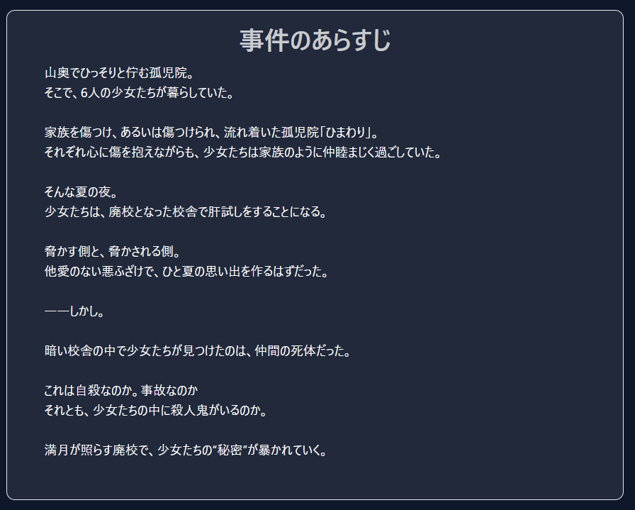 gothick@マダミス制作 tweet media