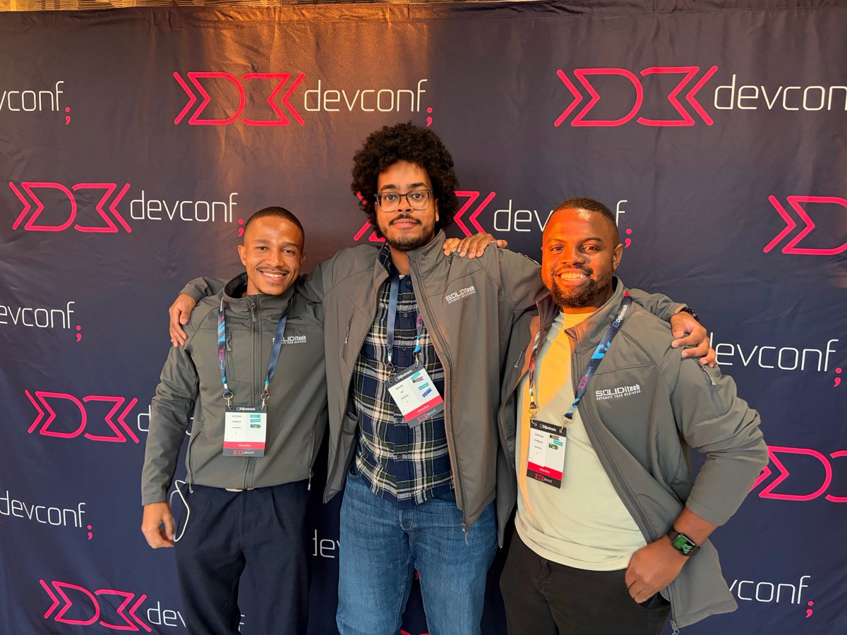 soliditech's tweet photo. Some JHB team members attended @DevConf yesterday and had a blast! 

Great talks, good coffee, networking, and lots of inspiration from being surrounded by like-minded people.

We love our team’s eagerness to keep learning and growing 💪 https://t.co/MGczaHhY09