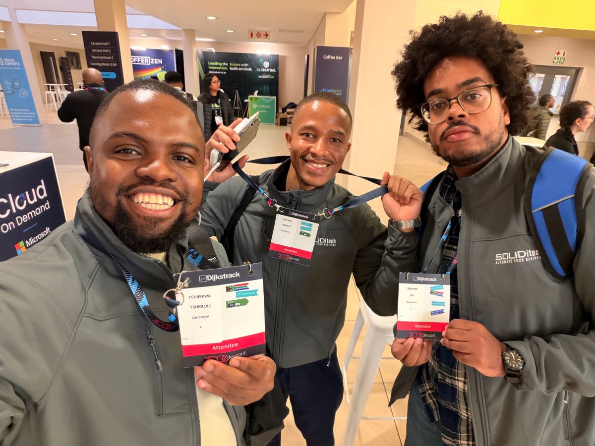 soliditech's tweet photo. Some JHB team members attended @DevConf yesterday and had a blast! 

Great talks, good coffee, networking, and lots of inspiration from being surrounded by like-minded people.

We love our team’s eagerness to keep learning and growing 💪 https://t.co/MGczaHhY09