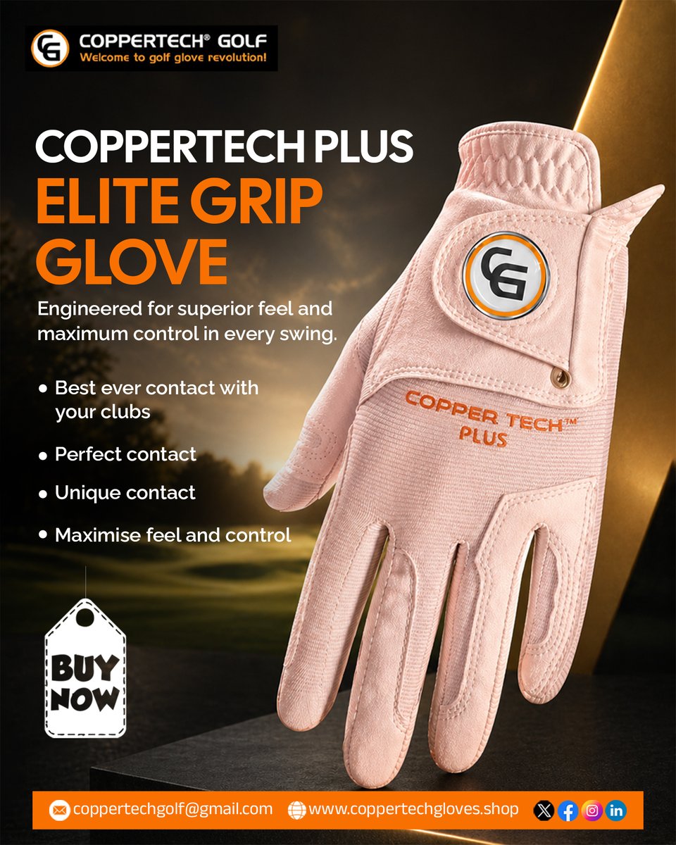 COPPERTECHGLOVE's tweet photo. Maximise contact, feel and control with @COPPERTECHGLOVE, designed to deliver the perfect grip and custom-fit. 𝐄𝐋𝐈𝐓𝐄 𝐆𝐑𝐈𝐏. 𝐄𝐋𝐈𝐓𝐄 𝐏𝐄𝐑𝐅𝐎𝐑𝐌𝐀𝐍𝐂𝐄 – Power every swing with full control and confidence!

🛒 𝐒𝐡𝐨𝐩 𝐍𝐨𝐰: https://t.co/YZ0HWkd7Yf
📞 𝐂𝐨𝐧𝐭𝐚𝐜𝐭 𝐔𝐬: +44 7547734111

#GolfGloves #CopperTechGloves #GolfPerformance #EliteGrip #GolfGear #GolfLife #GolfStyle #GolfAccessories #GolfSwing #Golfers #GolfEquipment #GolfTraining #GolfCommunity #GripAndControl #GolfConfidence #GolfEssentials #PremiumGolfGloves #GolfGame #GolfLovers #GolfFashion