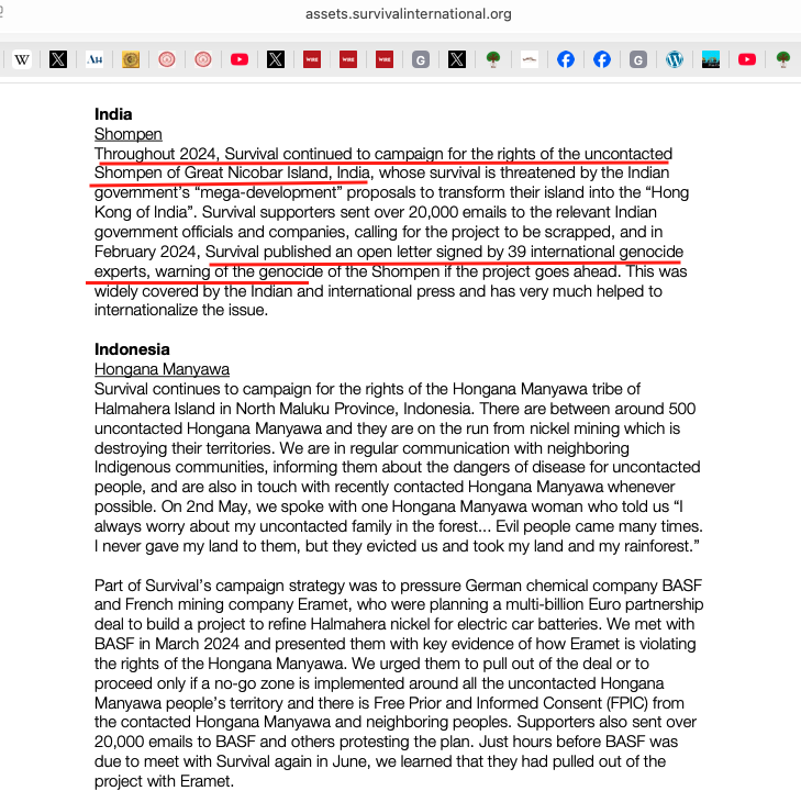 VijayGajeraO's tweet photo. 8. This NGO has published Genocide Experts call on the Great Nicobar Project. Interestingly, Nandini Sunder is among these so-called experts whose parents worked for Ford and Tata, and whose husband has received a donation from Tata for his propaganda website, The Wire! https://t.co/qyarc87SNR