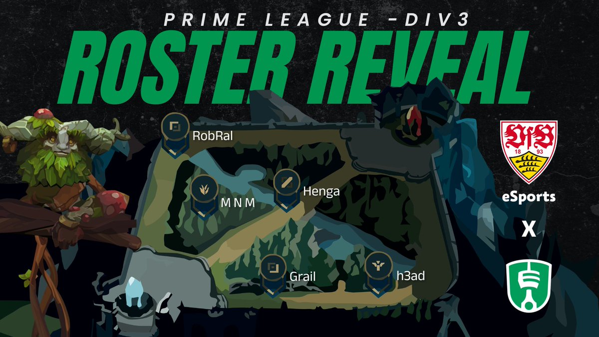 engines_stgt's tweet photo. 🔥 VfB x Engines Stuttgart – Div 3 🔥
Das ist unser @PrimeLeague Line-up für den kommenden Split:

🛡️Top: RobRal
🌿Jungle: @gankz_lol
⚡Mid: @officialhenga
🎯ADC: Grail
🔗Support: @h3ad

🧠Manager: @FailFactorylol

Freuen uns auf den Split — den Rest zeigen wir im Rift. ⚔️ https://t.co/A5SrS57A8y