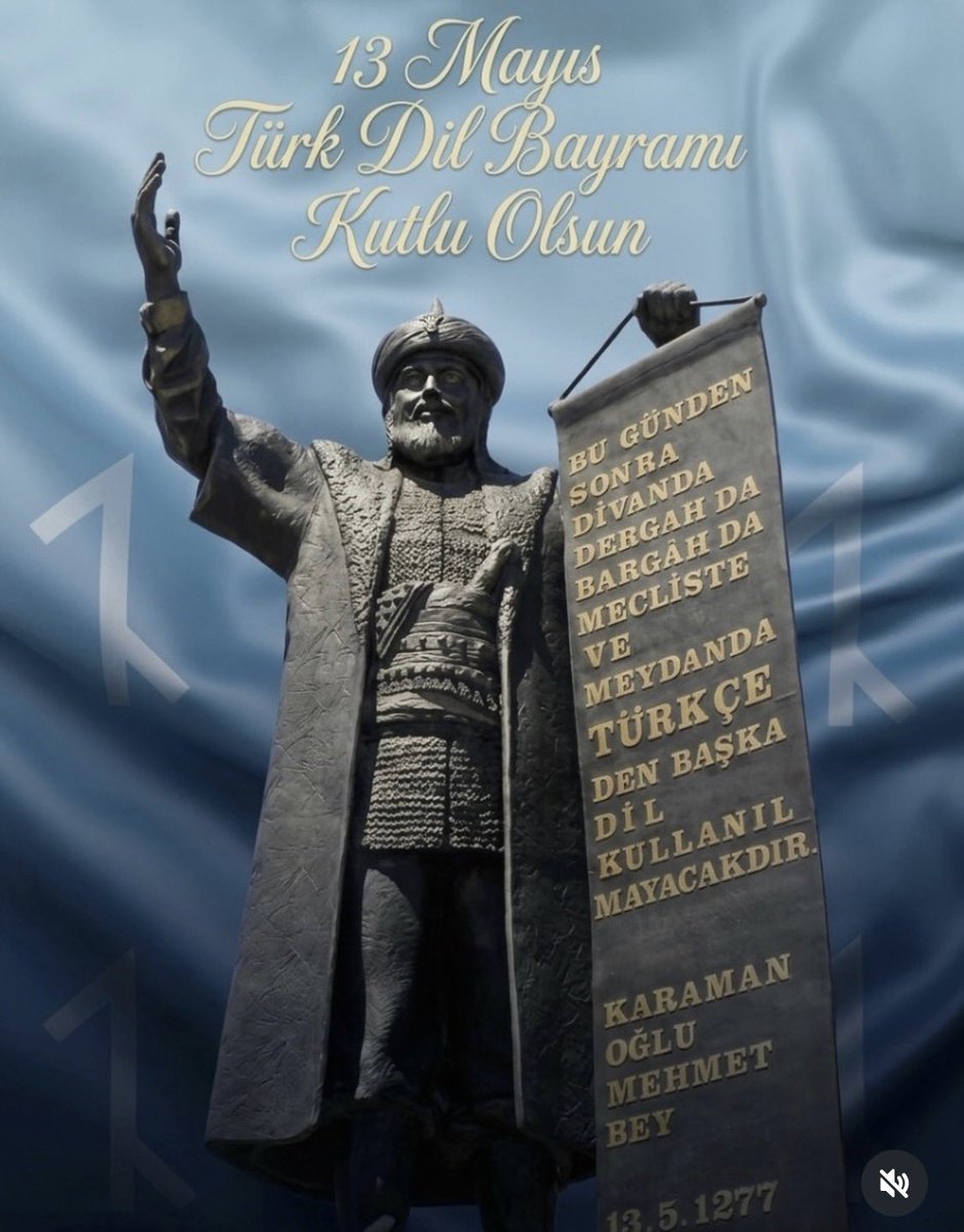 maranki's tweet photo. TÜRK’E, TÜRKÇEYE VE TÜRKIYE DÜŞMANLARINA ŞEHIT KANLARIYLA BIZE VATAN YAPILAN BU ANADOLU TOPRAKLARINDA GEÇIT YOK!!
13 Mayıs 1277 tarihinde, Karamanoğlu Mehmet Bey’in Konya’da yayımladığı ferman ile Türkçe, devlet dili olarak ilan edilmiş; “Şimden gerü divanda, dergâhta, bargâhta, mecliste ve meydanda Türkçeden gayrı dil kullanılmaya�� sözüyle Türk dilinin tarihindeki en önemli dönüm noktalarından biri yaşanmıştır.

13 Mayıs Türk Dil Bayramı’nın 749. Yıl Dönümü Kutlu Olsun.

Genel
Geçmişten günümüze dilimize sahip çıkan büyük devlet adamları, Türkçenin bir devlet ve kültür dili olarak kökleşmesine öncülük etmiştir. Karamanoğlu Mehmet Bey’in 13 Mayıs 1277 tarihinde ilan ettiği fermanında yer alan “Şimden gerü hiç kimesne kapuda ve dîvânda ve mecâlis ve seyrânda Türkî dilinden gayrı dil söylemeyeler.” emri, Türkçenin bir devlet dili olarak yükselişinin sarsılmaz dayanağıdır.

Gazi Mustafa Kemal Atatürk de “Türk dili, Türk milleti için kutsal bir hazinedir.” sözüyle dilin korunmasını bir devlet ödevi olarak işaret etmiştir. Türkçenin bilim ve kültür dili olarak gelişimini sağlamak amacıyla kurumsal adımlar atmış; dilin, millî birliğin asli unsuru olarak güçlenmesinde ebedî bir güvence oluşturmuştur.

Türk Dil Kurumu olarak bu sarsılmaz mirasın onurlu sorumluluğunu omuzlarımızda taşıyor; Türkçenin asırlara sığmayan gücünü yarınların ufkuyla harmanlıyoruz. Kadim dilimiz Türkçe için ilk günkü heyecan ve azmimizle çalışmaya devam ediyoruz.

Karamanoğlu Mehmet Bey’in tarihî hükmü ve Gazi Mustafa Kemal Atatürk’ün vizyonuyla şekillenen bu köklü şuura sahip çıkan herkesin 13 Mayıs Türk Dil Bayramı kutlu olsun.