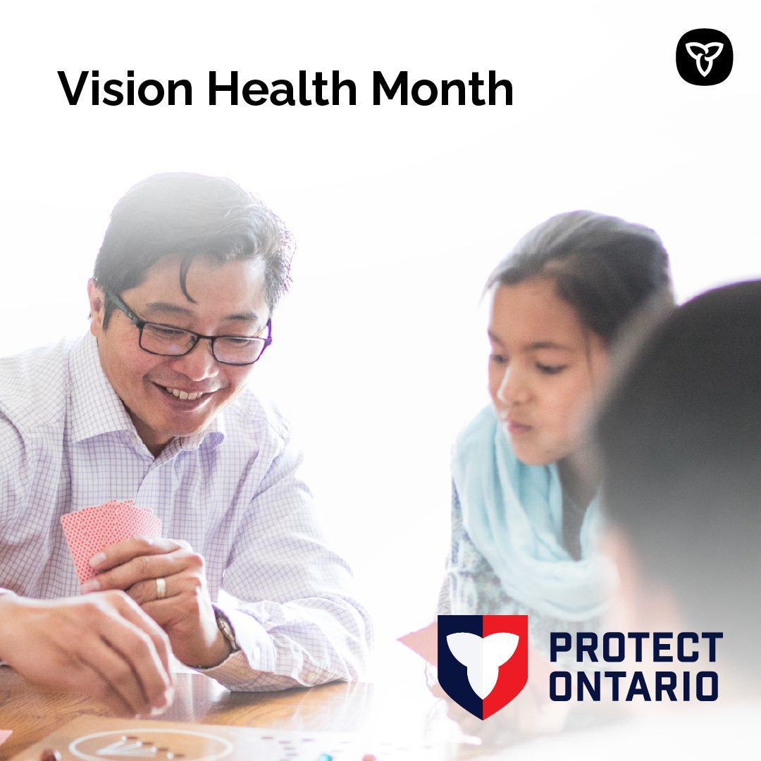 ONAccessibility's tweet photo. Routine eye exams support good vision health. 

OHIP covers:
- Ages 20-64: 1 eye exam every 12 months (with an eligible medical condition)

-Ages 65+: 1 eye exam every 18 months

https://t.co/TuEDXGOemq 

@ONSocialService

#VisionHealthMonth https://t.co/jD0VR9BW0c