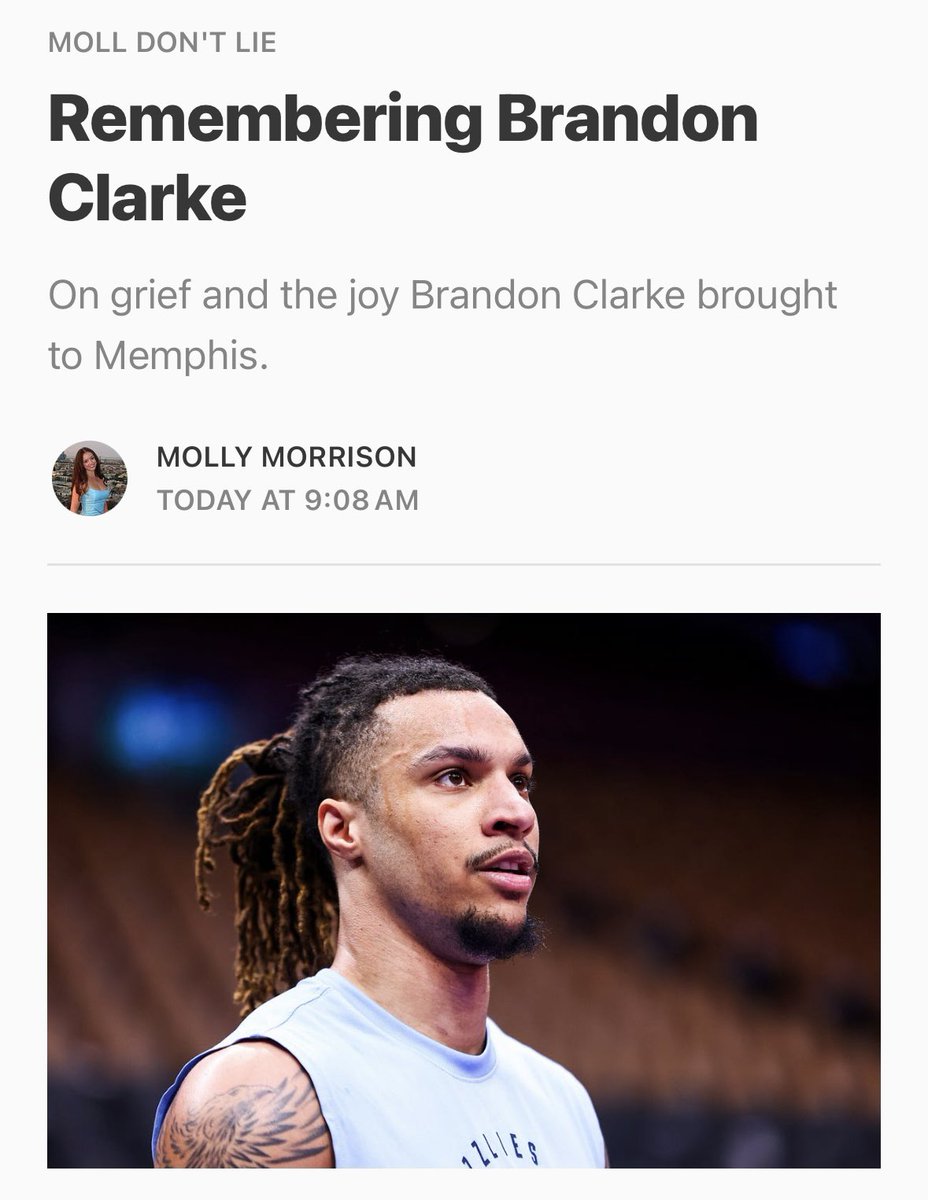 mollyhannahm's tweet photo. I wrote about Brandon Clarke

https://t.co/6DBe6KB1H3 https://t.co/SuR6Kf17lc