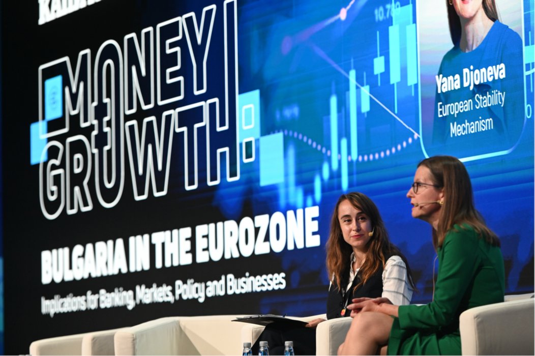 ESM_Press's tweet photo. 𝗨𝗻𝗶𝘁𝘆 𝗺𝗮𝗸𝗲𝘀 𝘀𝘁𝗿𝗲𝗻𝗴𝘁𝗵.

Today in Sofia, Yana Djoneva, ESM's Chief Operating Officer, joined a fireside chat with Monika Varbanova at Capital’s Money Growth conference to discuss financial stability in the euro area and the role of the ESM. 
 
As Bulgaria marks its first months in the euro area, euro adoption is already shaping confidence, stability, and integration. Being part of this common framework matters more than ever, especially in a more volatile global environment. 
 
The ESM is a key pillar of that framework, as a financial safety net designed to help euro area countries avoid and overcome crises. 
 
In times of geopolitical uncertainty and market volatility, credible common instruments help ensure that Europe can absorb shocks and safeguard stability for countries, markets, and citizens alike.
 
Yana Djoneva was also interviewed by Spas Stambolski from the Bulgarian News Agency (BTA) on Bulgaria’s accession to the euro area, its participation in the ESM, and broader challenges to financial stability in Europe.

🔗Read the full interview: https://t.co/3NAVphtJK9
👉Read the Bulgarian version: https://t.co/e0lQKTk7pe
 
#ESMeuro
