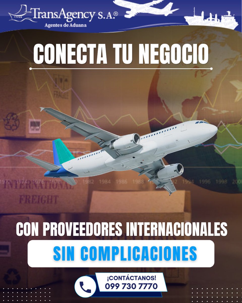 TransagencyEc's tweet photo. 🌎📦 Conecta tu negocio con proveedores internacionales sin complicaciones.
Nos encargamos del proceso de importación y gestión aduanera ✈️🚢 para que recibas tu mercancía de forma segura, rápida y eficiente. ✅📑

📩 Contáctanos para asesoría personalizada +593 99 7307770 https://t.co/35L6HZVGFy