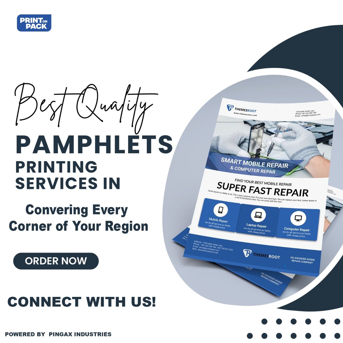 PRINTORPACK's tweet photo. Reach every corner of your region! 🌍 Get the best quality pamphlet printing services with "Print or Pack". Professional design, fast service, and unbeatable quality. 🖨️✅

Order Now &amp; Connect with us! 🚀

PrintingServices #BusinessGrowth #Marketing #Branding #PingaxIndustries https://t.co/hpaXsfcYJd