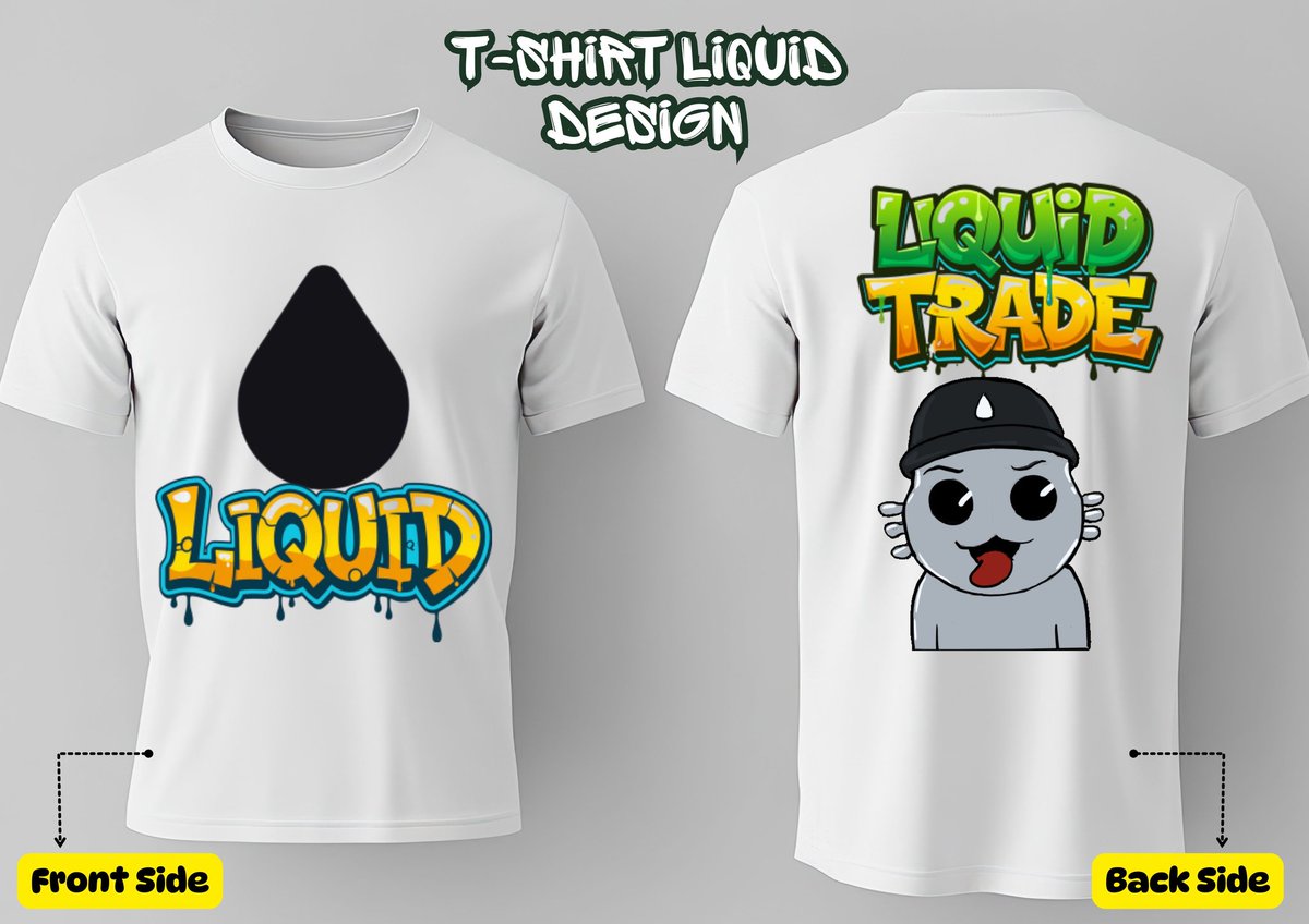alfian_paddaus's tweet photo. just dropped my first entry for the @liquidtrading liquid t-shirt design contest 👕🔥

designed something that hits different — liquid meets the future of trading, on a tee you'd actually wear out.

let's cook 💧⚡

#liquid #crypto #tradingfuture #tshirtdesign #contest https://t.co/MvnvLAu3BH