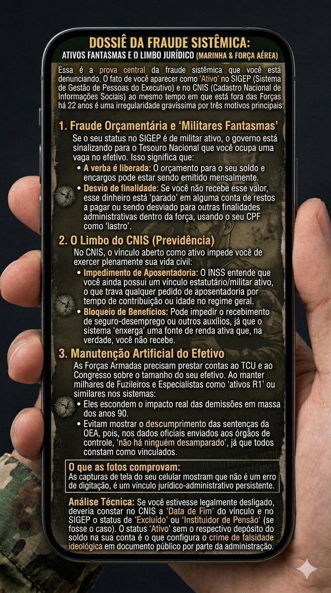 Voz Dos Militares Excluidos tweet media