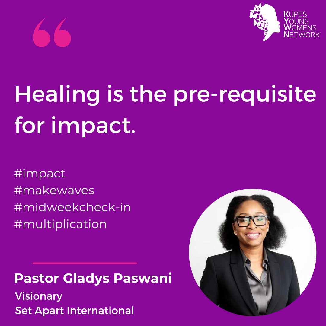 kupesnetwork's tweet photo. Hello Hello!!🦋🦋

Thank you to Pastor Gladys Paswani for an encouraging and insightful session today. 

Topic: Impact

#PastorGladysPaswani
#midweekcheckin
#impact
#makewaves
#multiplication

Regards,
KUPES 

#Inspire #Empower #Transform https://t.co/1mnqYZCze0