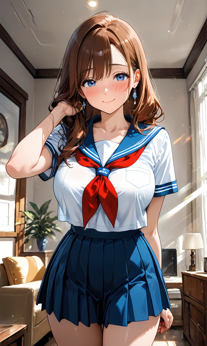 LukeAIart's tweet photo. 久しぶりに着たけどどうかな？💕 https://t.co/kzIjhS3hIr