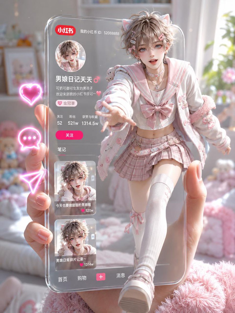 男娘日记.tv tweet media