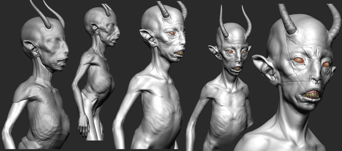 frmaslm's tweet photo. sketch sculpting process. https://t.co/Hq5mMj5wUo
