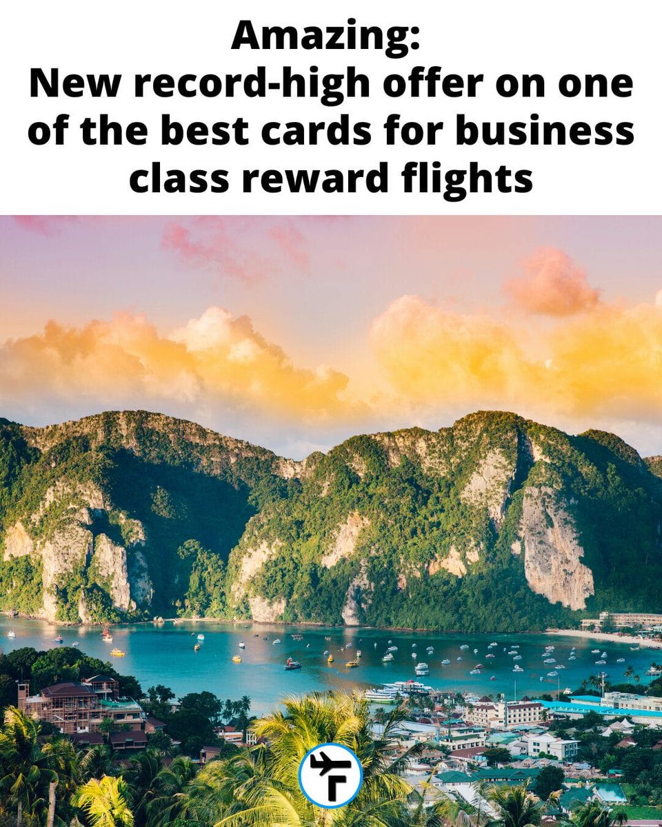 Flytrippers's tweet photo. 🔥🔥 Enough points for the wonderful 25 hours (!!!) in the world's best business class I just experienced myself in April (guaranteed fixed price between North America and Asia).

That points redemption saved me $2700+! Yes, you can get $2700 in value with just a single welcome bonus 🤯

That's a crazy deal.

And pretty much everyone with a good credit score is eligible for the card!

🍾 If you want to try what has been voted the best luxury flight experience (fully-lie-flat seat, suite with sliding privacy door, great food and champagne, amazing service, top lounge, etc.)...

... do NOT miss this never-before-seen offer!

It's only available for a limited time (as is always the case with increased offers).

⤵️ Read the post:
https://t.co/nJEH3srLHZ