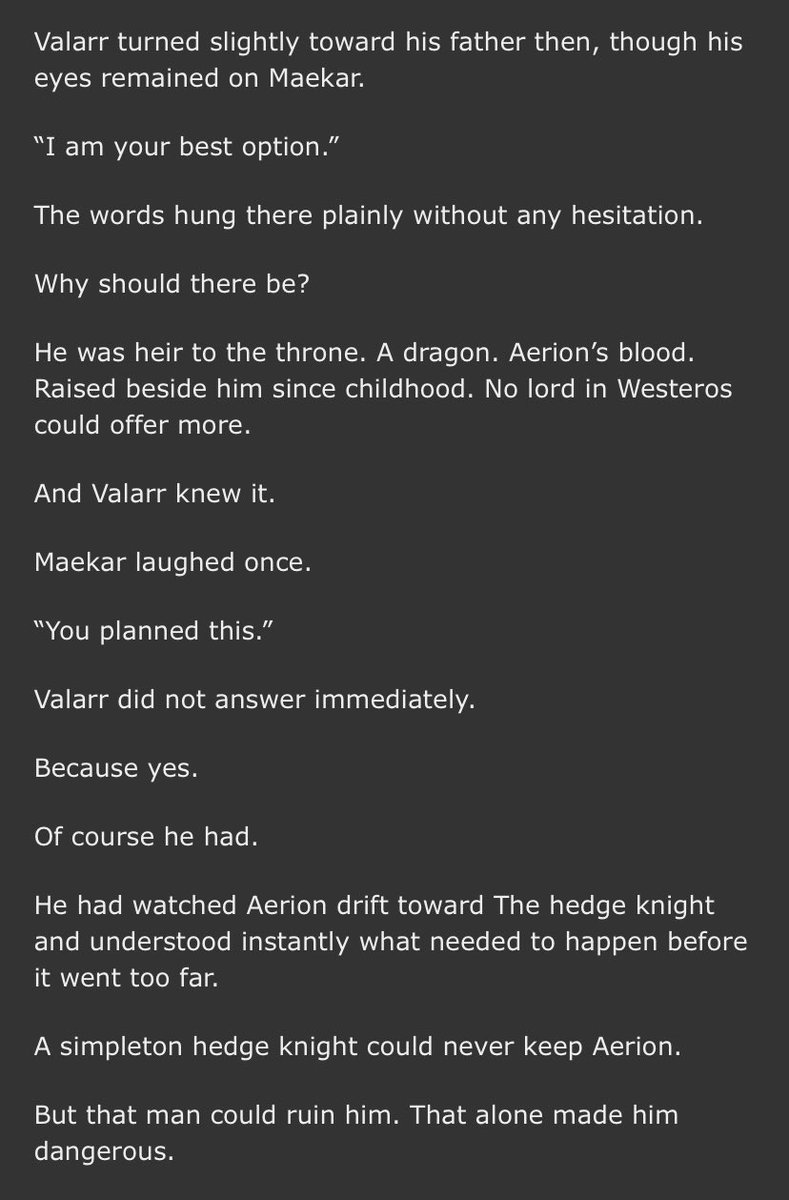 RGmieP's tweet photo. Dunkaerion + valaerion + dark manipulator valarr in 1 fic 🫠
https://t.co/bZCJDJj137 https://t.co/eQlAxF0hcD
