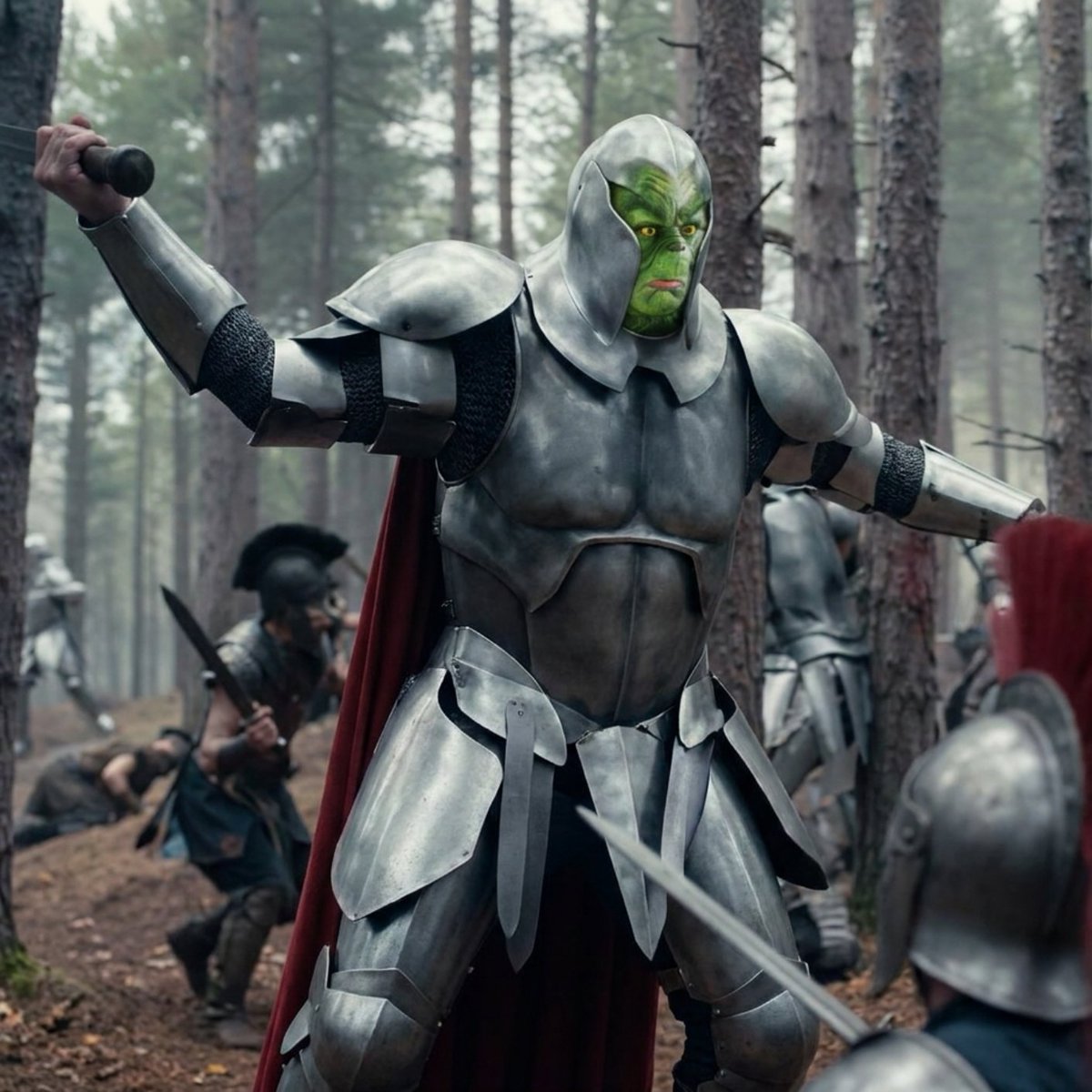wwywatching's tweet photo. @PoppedNews @DanielRPK No thanks I saw a cut of the trailer and they screwed up the Grinch's armor. https://t.co/Mj1X8v1w7R