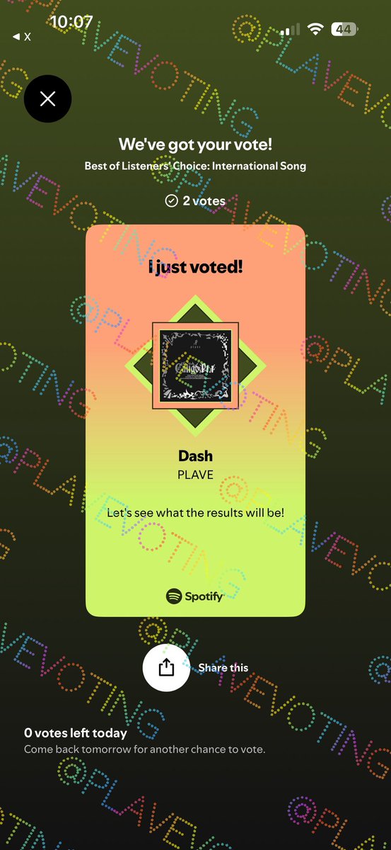 PLAVE Voting Log tweet media