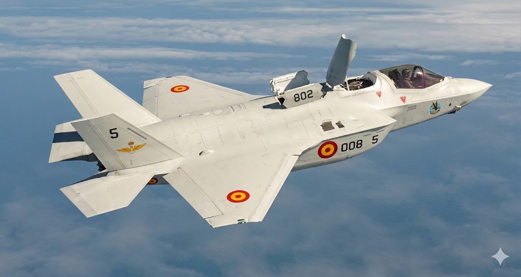 MisterCromer's tweet photo. Me pasan por #Whatssap este #WhatIf de un @LockheedMartin #F53B de los FENIX 🐦🔥, de la 8° Escuadrilla de la FLOAN de la @Armada_esp. https://t.co/dxEYelJ3xp