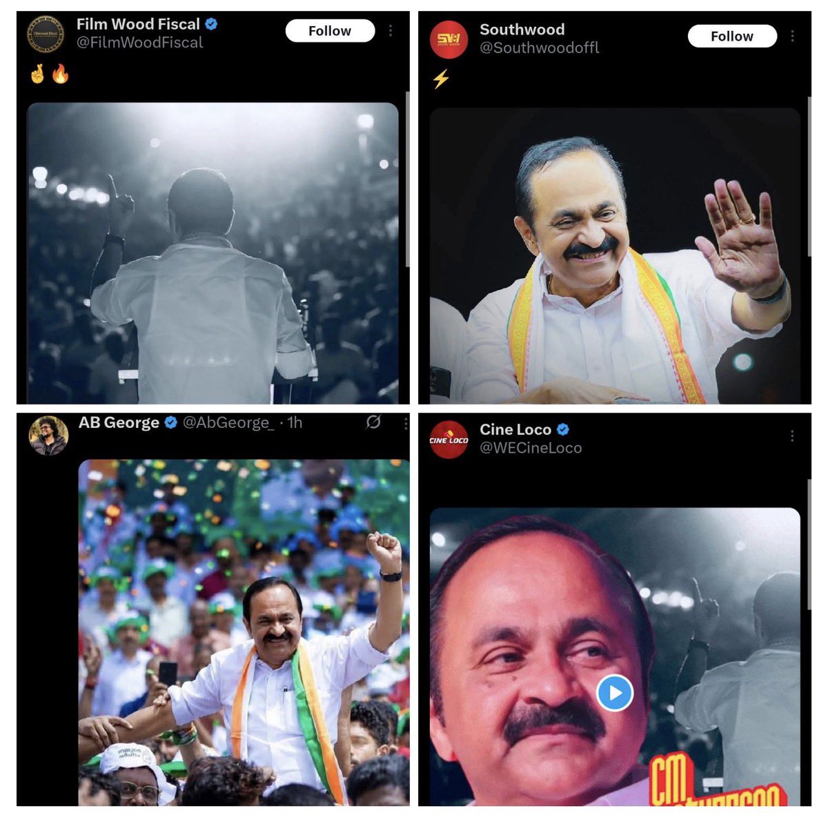 PSLlufc's tweet photo. Even before official announcement of CM  V Damodar Satheeshan close ally of RSS and Muslim league has started his PR work . Hope High command is taking notes https://t.co/of8ykjaRuI