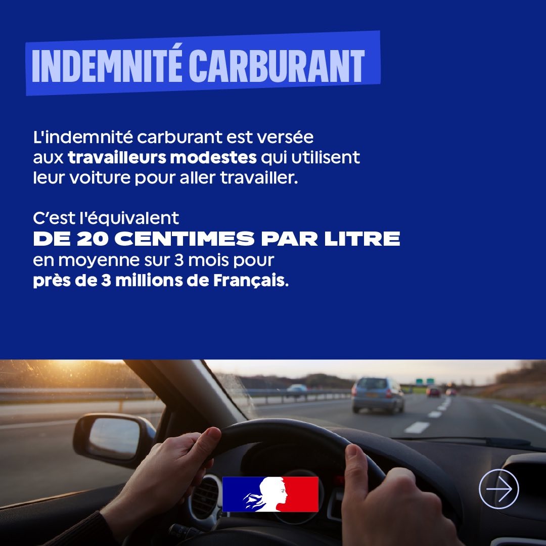 Image de Préfet du Haut-Rhin - ⛽ #IndemnitéCarburant  #GrandRouleur 🚗 

Aide de 20 cts/L (sur 3 mois) pour les trajets professionn