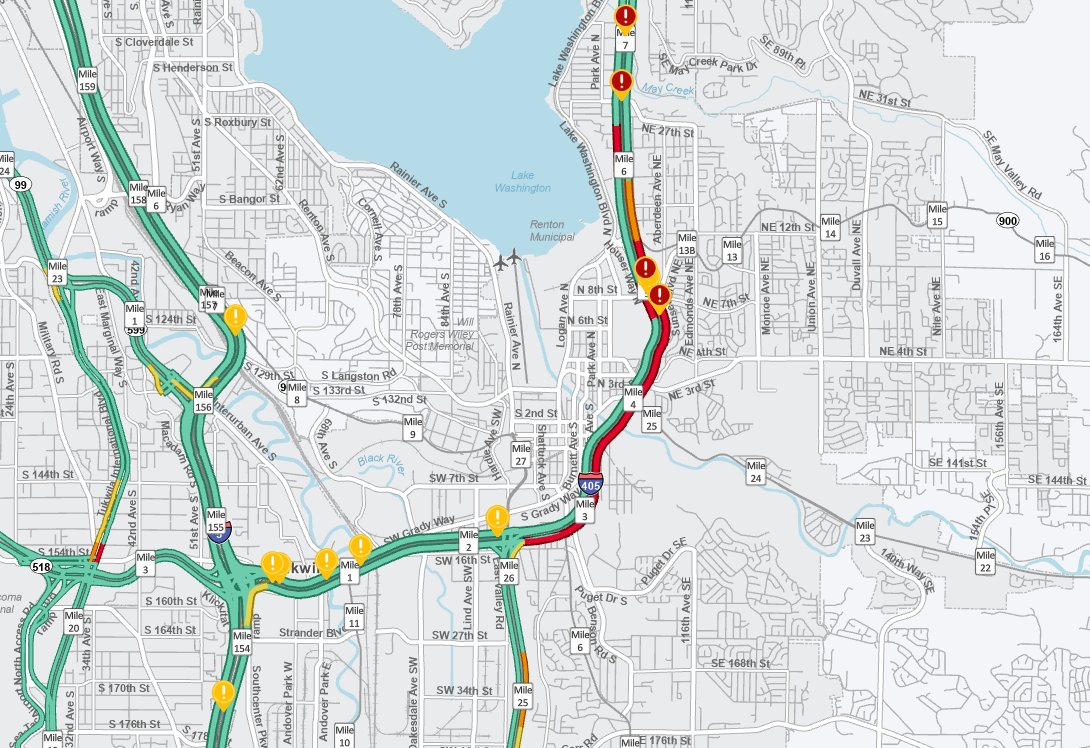 HumpBack 帰り道 UPDATE: Southbound I-405 is reduced to one lane near Sunset Blvd