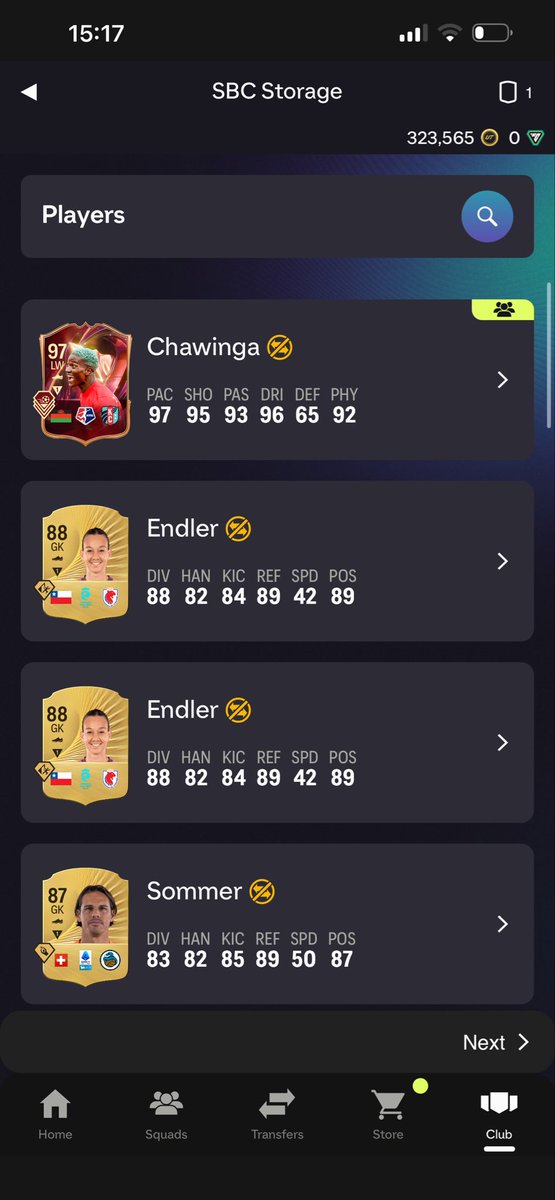 ssgdavy's tweet photo. @TheFUT_Universe sbc storage 💀 https://t.co/EsO43Nm1fx