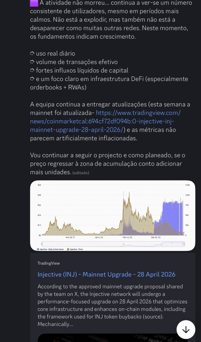 088Noir's tweet photo. Não foi ontem nem na semana passada 
Nas calls da @cryptowhalespt dos últimos meses a minha posição era regressar a INJ assim que corrigisse entre $3 e $2.55 - valor da entrada no ciclo passado. https://t.co/TxJYFukjtN