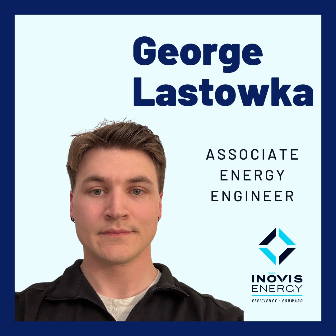 InovisEnergy's tweet photo. Please join us in welcoming George Lastowka to the Inovis Energy team! 👏

George earned his BS in Mechanical Engineering and brings experience in electrical design, building systems, and energy infrastructure projects. 

Welcome to the team, George! https://t.co/2QwIJIvFXm
