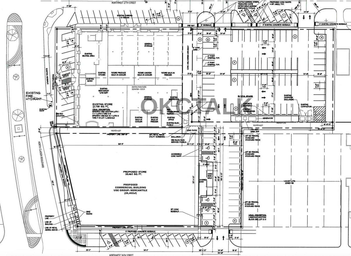 OKCTalk's tweet photo. Work has started on a large expansion of Chinatown Market at NW 27th and Classen in the Asian District of OKC . @asiandistrictok 

The existing structure of 22,755 square feet will more than double with a new 28,462 square foot addition.

The Golden Phoenix restaurant will remain.