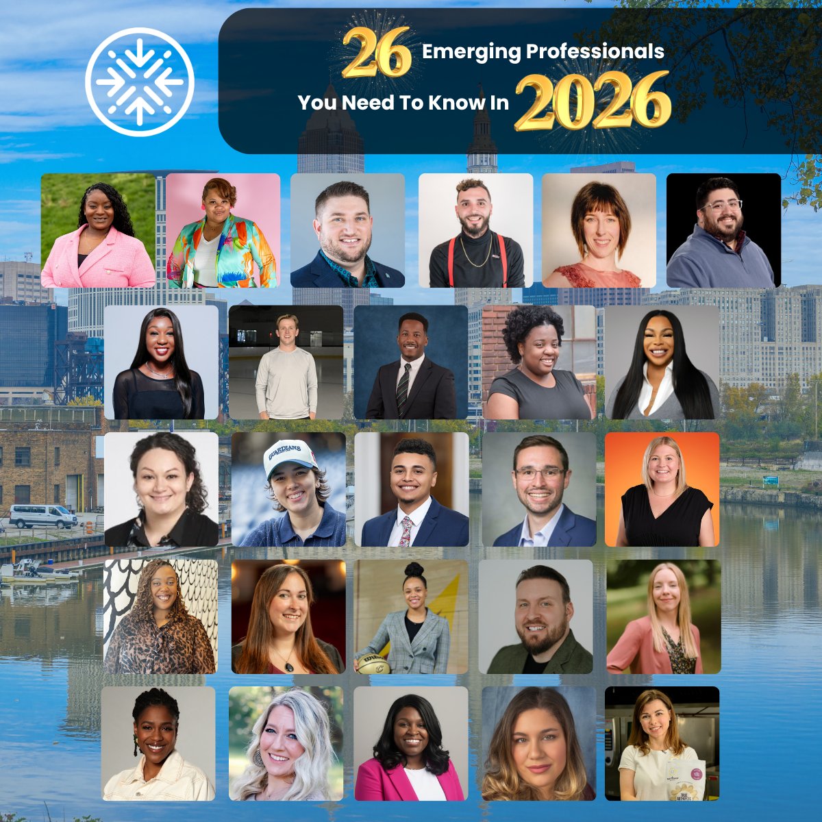 EngageCleveland's tweet photo. We proudly present 26 in 26, honoring the 26 emerging professionals you need to know in 2026 who are being recognized for their professional accomplishments and civic involvement. You can get your tickets for the 26 in 26 Awards Ceremony on June 11 now at https://t.co/86Epzzk7un https://t.co/8htjMatSKQ