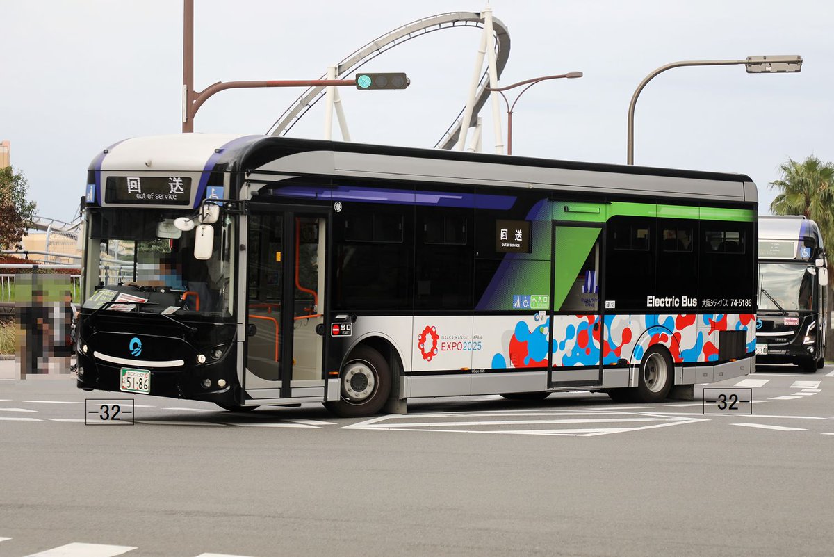 大阪シティバス Osaka City Bus なにわ230あ5186 F8 series2-City Bus