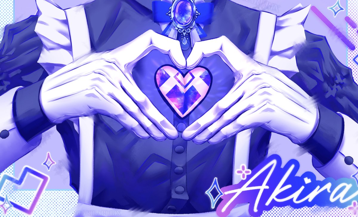 AkiraRubix's tweet photo. 💙💜Close-up shots of my maid art 💜💙 https://t.co/01JvHIsYPY