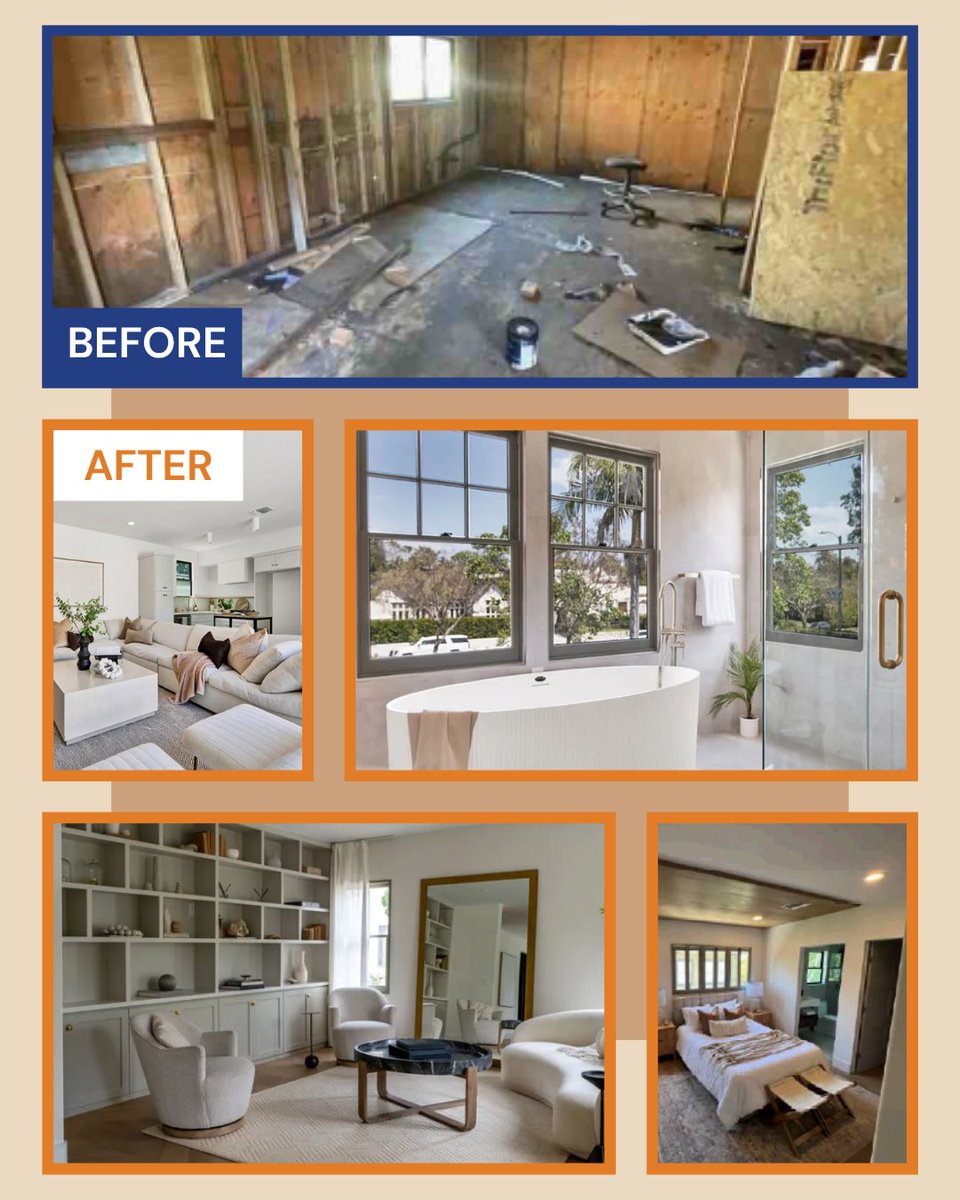 AccoLend's tweet photo. Our team helped an investor with a full gut renovation on an SFR with an ADU in Southern California, brightening up the space and adding luxury finishes. After completion, the property was appraised at $3.83 million, with the ADU providing more value and flexibility. https://t.co/tfOfoCcZ9V